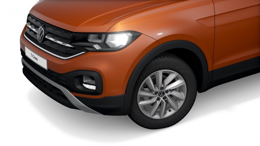 Volkswagen T-Cross, T-Cross Life 1,0 TSI 70 kW 5G, barva oranžová