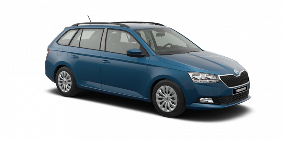 Škoda Fabia, 1,0 TSI 70 kW 5-stup. mech., barva modrá