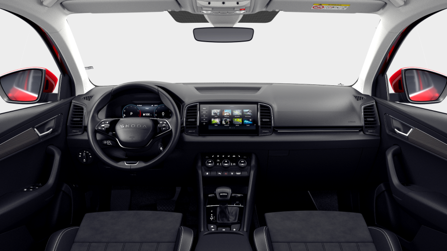 Škoda Karoq, 1,5 TSI 110 kW 7° automatická DSG, barva červená