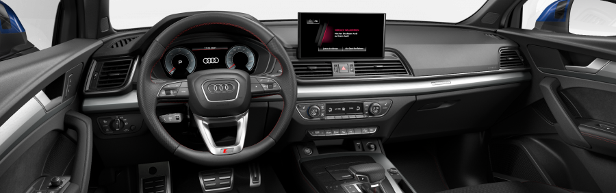 Audi Q5 Sportsback, Q5 SB S line 40 TDI 150kW quattro, barva modrá