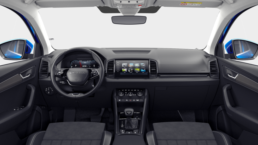 Škoda Karoq, 2,0 TDI 110 kW 7° automatická DSG 4x4, barva modrá