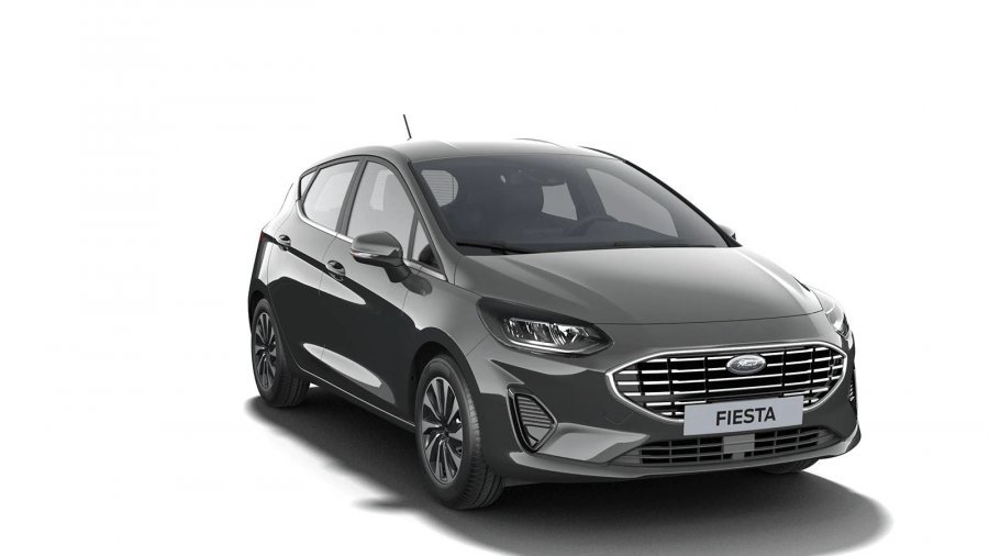 Ford Fiesta, Titanium, 5dveřová, 1,0 EcoBoost Hybrid (mHEV) 92 kW/125 k, 6st. manuální, barva šedá