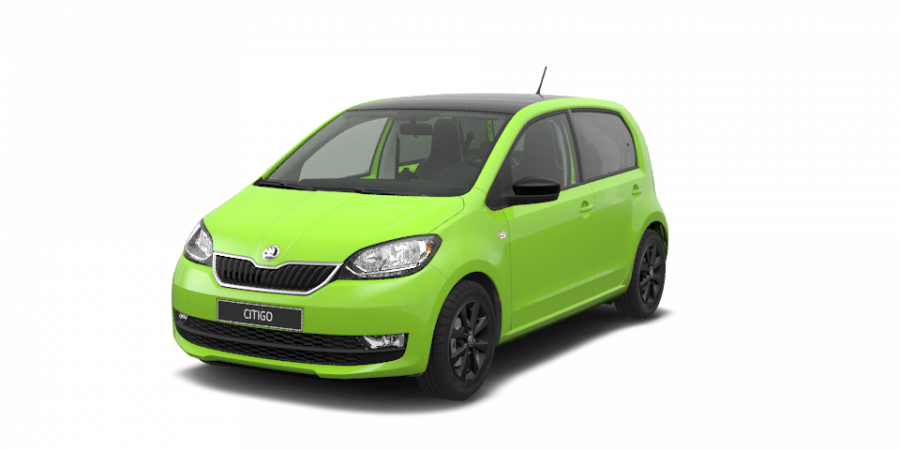 Škoda Citigo, 1,0 MPI 55 kW 5-stup. mech., barva zelená