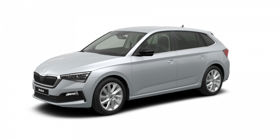 Škoda Scala, 1,6 TDI 85 kW 6-stup. mech., barva stříbrná