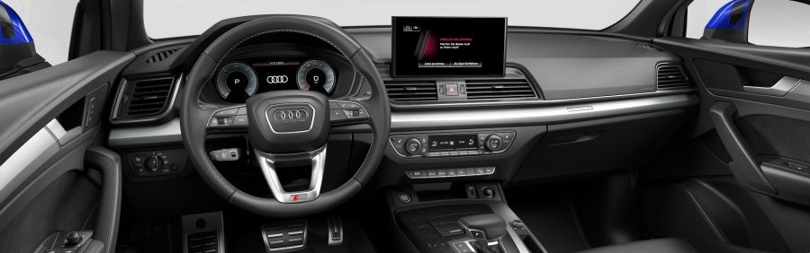 Audi Q5 Sportsback, Q5 SB S line 40 TDI 150kW quattro, barva modrá