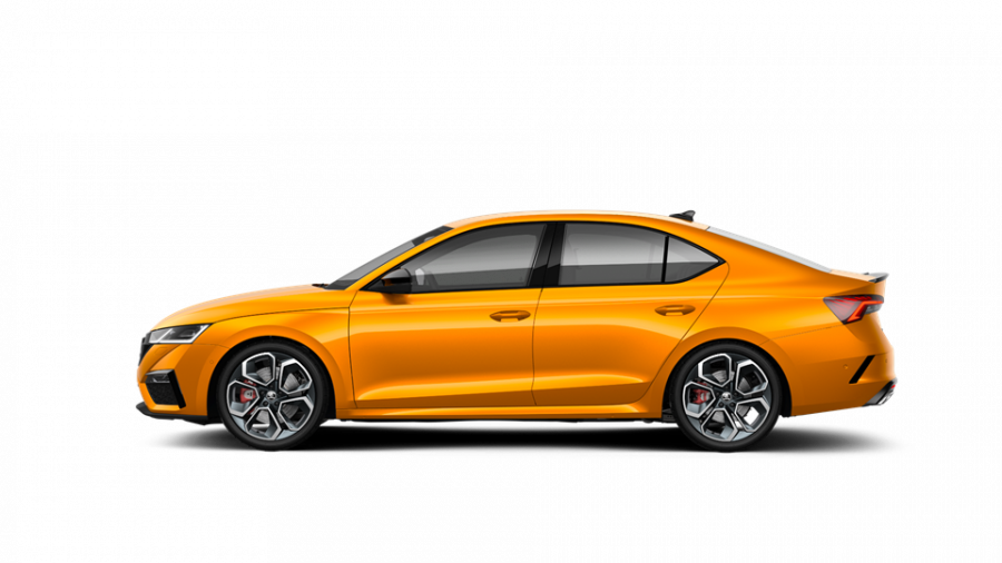 Škoda Octavia, 2,0 TSI 180 kW 7-stup. automat., barva oranžová