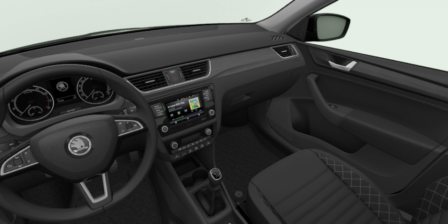 Škoda Rapid, 1,0 TSI 81 kW 6-stup. mech., barva černá