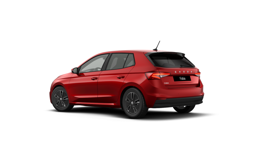 Škoda Fabia, 1,5 TSI 110 kW 7° automatická DSG, barva červená