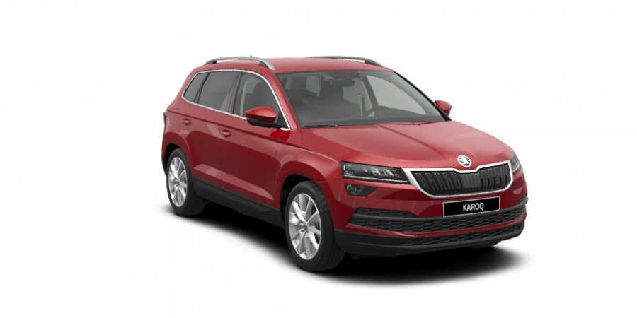 Škoda Karoq, 1,5 TSI 110 kW 7-stup. automat., barva červená