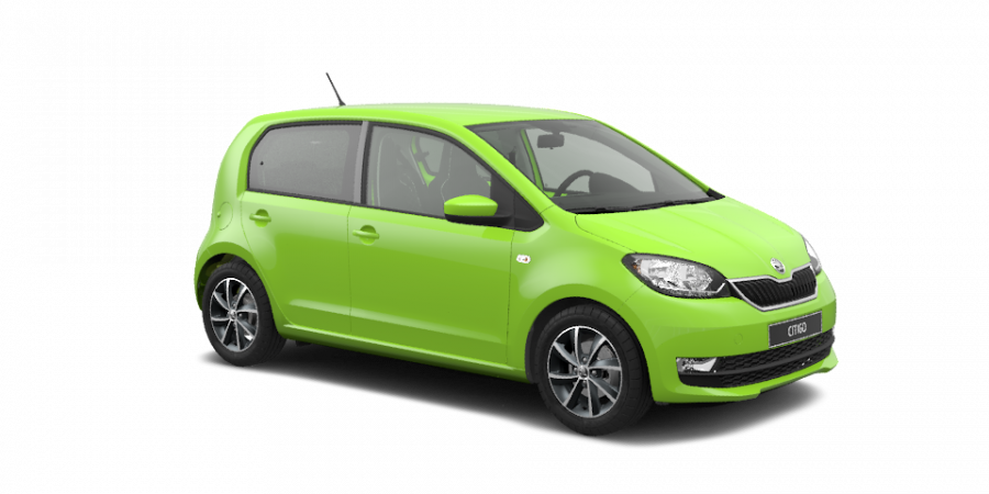 Škoda Citigo, 1,0 MPI 55 kW 5-stup. mech., barva zelená