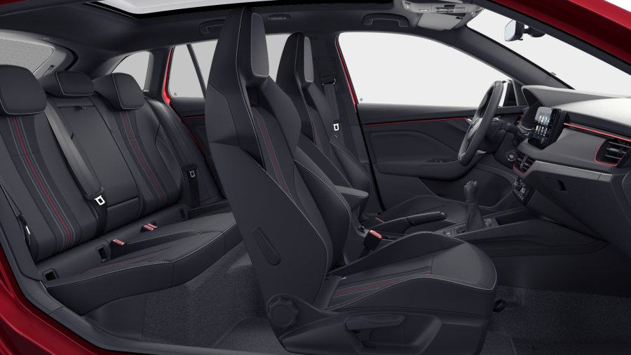Škoda Scala, 1,0 TSI 85 KW 6-stup. mech., barva červená