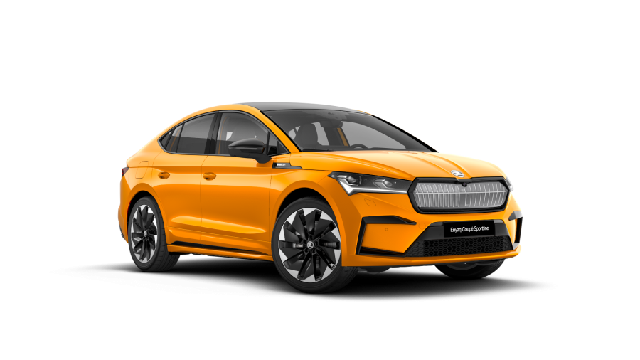 Škoda Enyaq iV, 82 kWh 210,00 kW 1-stup. automat., barva oranžová