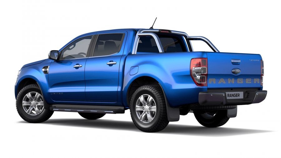 Ford Ranger, Double Cab Limited, Dvojkabina, 2.0 EcoBlue Bi-Turbo 157 kW/213 k, 10st. automatická, 4WD, barva modrá