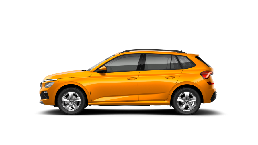 Škoda Kamiq, 1,5 TSI 110 kW 6-stup. mech., barva oranžová