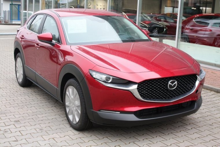 Mazda CX-30, SKYACTIV-G, barva červená