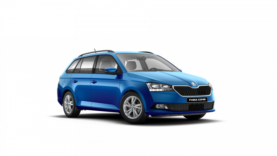 Škoda Fabia, 1,0 TSI 70 kW 5-stup. mech., barva modrá