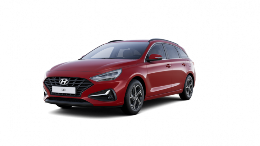 Hyundai i30, 1,0 T-GDI 88 kW, barva červená