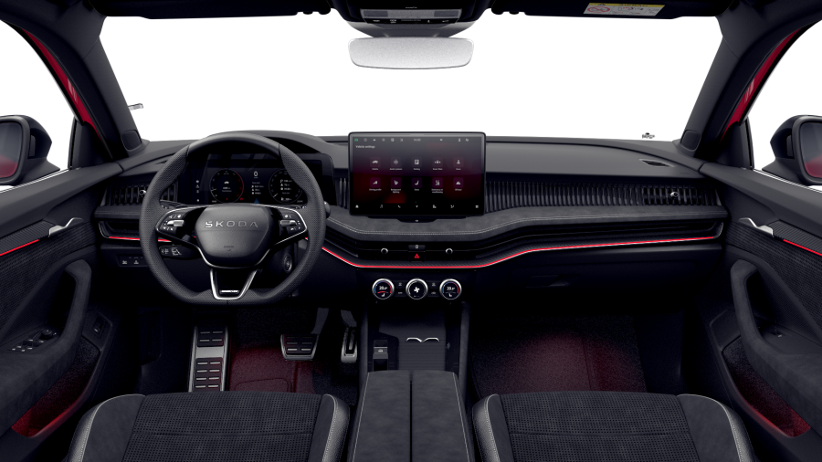 Škoda Superb, 2,0 TSI 195 kW 7° automatická DSG 4x4, barva červená