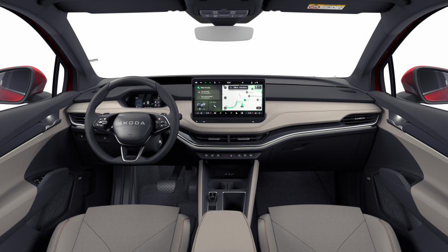 Škoda Enyaq iV, 82 kWh 210 kW 1° automatická, barva červená