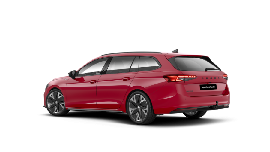 Škoda Superb, 2,0 TSI 195 kW 7-stup. automat. 4x4, barva červená
