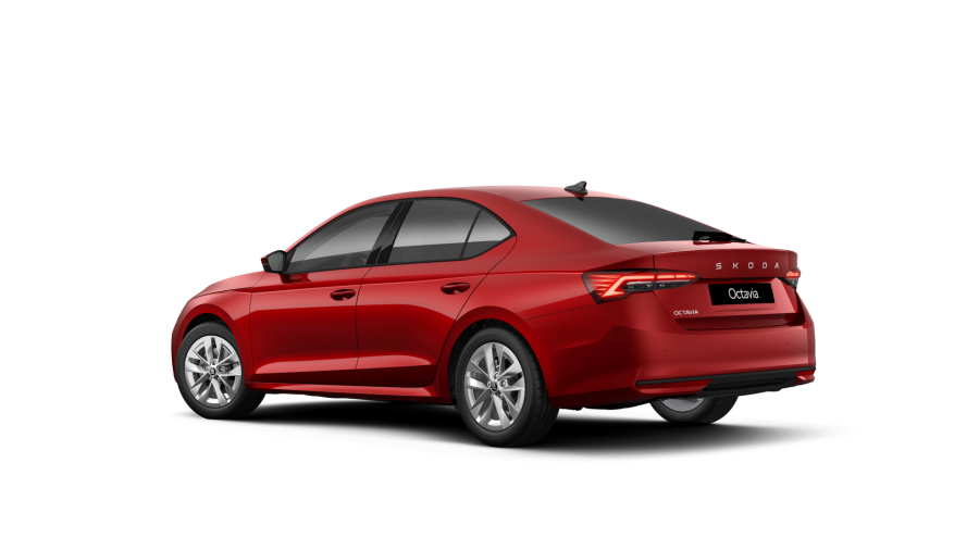 Škoda Octavia, 1,5 TSI 110 kW 6-stup. mech., barva červená
