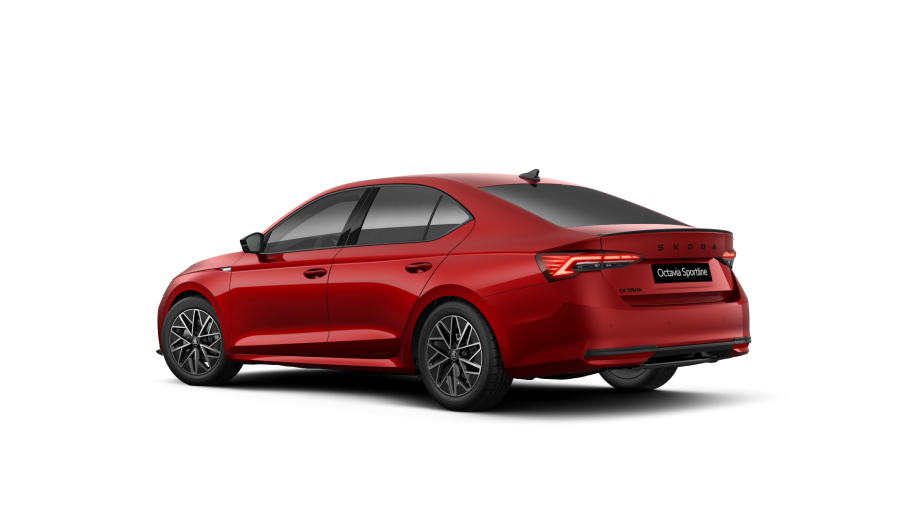 Škoda Octavia, 1,5 TSI m-HEV 110 kW 7° automatická DSG, barva červená