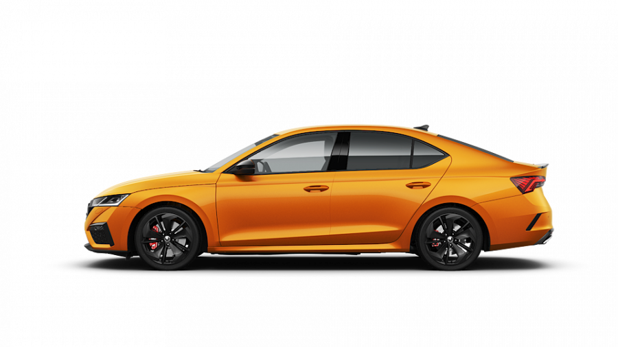 Škoda Octavia, 2,0 TSI 180 kW 6-stup. mech., barva oranžová