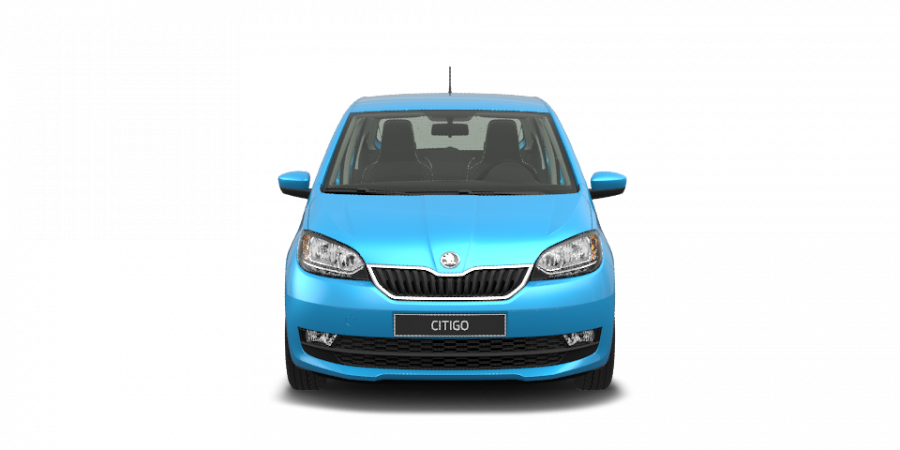 Škoda Citigo, 1,0 MPI 55 kW 5-stup. mech., barva modrá