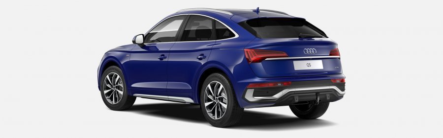 Audi Q5 Sportsback, Q5 SB S line 40 TDI 150kW quattro, barva modrá