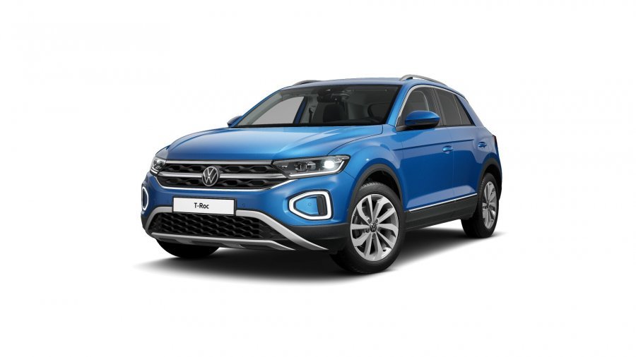 Volkswagen T-Roc, T-Roc Style 1,5 TSI 110 kW 6G, barva modrá