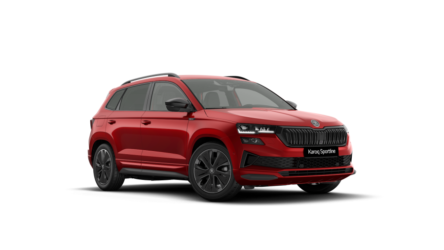 Škoda Karoq, 2,0 TDI 110 kW 7° automatická DSG, barva červená