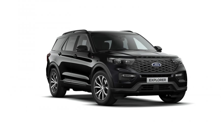 Ford Explorer, ST-Line, 5dveřová, 3.0 EcoBoost 336 kW/457 k, 10st. automatická, 4WD, barva černá