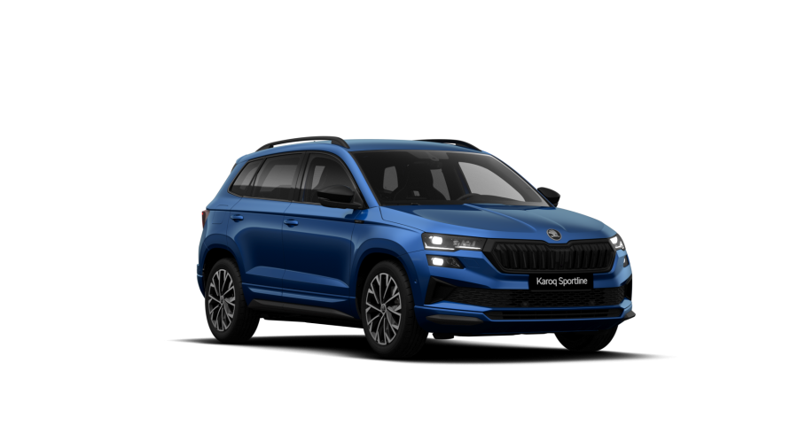 Škoda Karoq, 1,5 TSI 110 kW 7-stup. automat., barva modrá