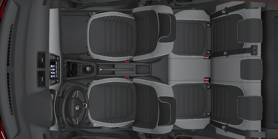 Škoda Fabia, 1,0 MPI 55 kW 5-stup. mech., barva červená