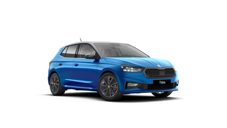 Škoda Fabia, 1,5 TSI 110 kW 7-stup. automat., barva modrá