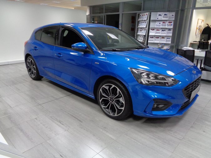 Ford Focus, FOCUS 5D, ST-LINE, 1.5 ECOBOOST 150K, 6ST MAN, barva modrá