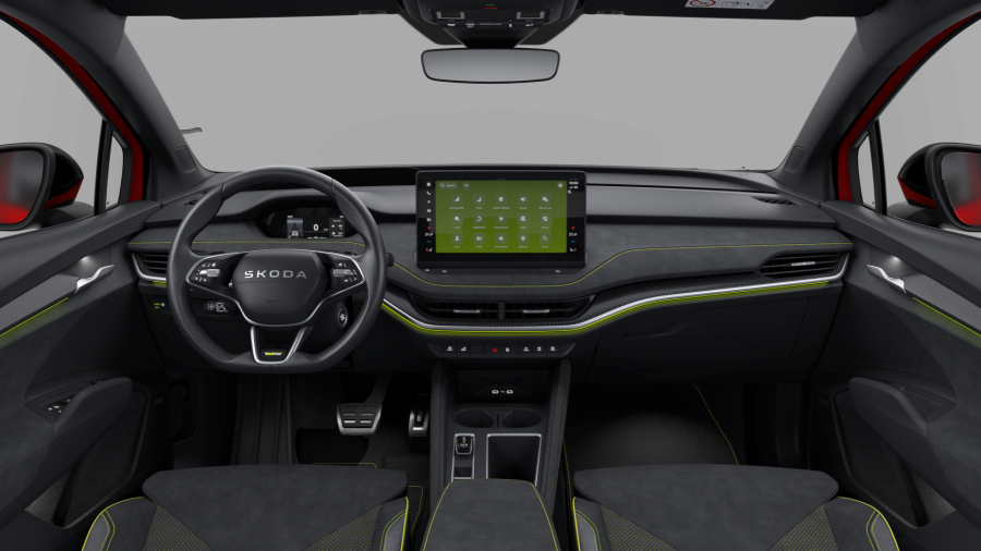 Škoda Elroq, 82 kWh 250 kW 1° převodovka 4x4, barva červená