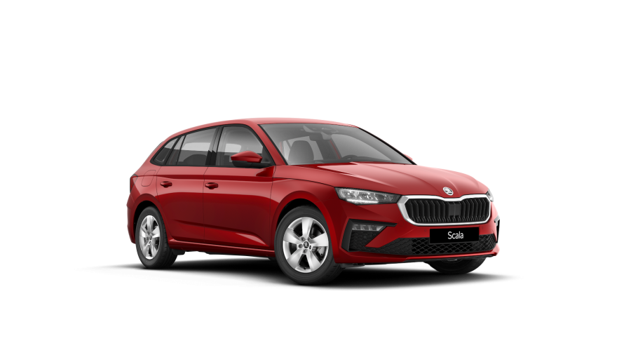 Škoda Scala, 1,0 TSI 85 kW 7° automatická DSG, barva červená