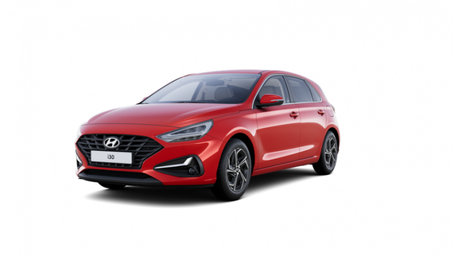 Hyundai i30, 1,0 T-GDI 88 kW MT, barva červená