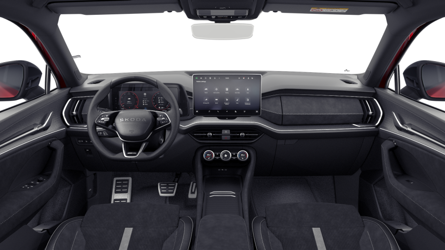 Škoda Kodiaq, 2,0 TDI 142 kW 7° automatická DSG 4x4, barva červená