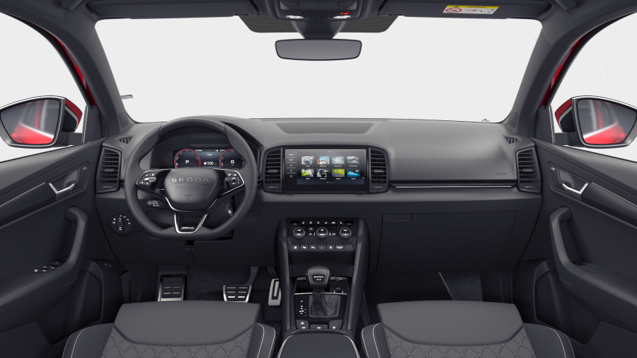 Škoda Karoq, 2,0 TSI 140 kW 7° automatická DSG 4x4, barva červená