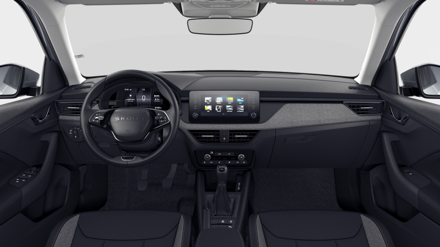 Škoda Kamiq, 1,0 TSI 70 kW 5-stup. mech., barva stříbrná