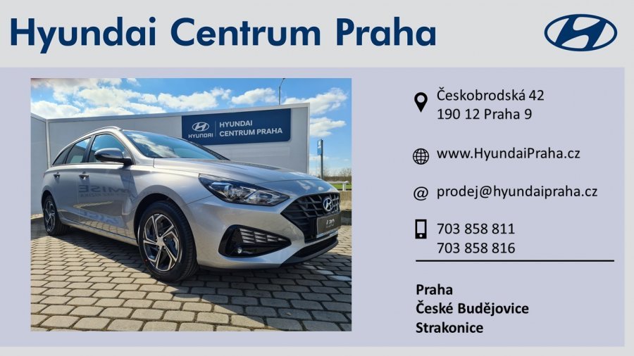 Hyundai i30, 1,0 T-GDI 88 kW (95 NAT) 6 st. man, barva stříbrná