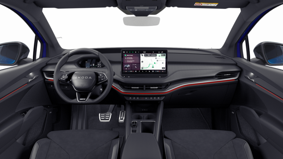 Škoda Enyaq iV, 82 kWh 210,00 kW 1° automatická 4x4, barva modrá