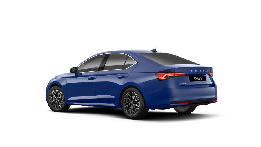 Škoda Octavia, 1,5 TSI m-HEV 110 kW 7-stup. automat., barva modrá
