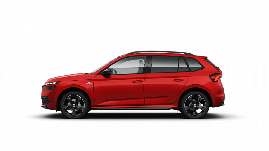 Škoda Kamiq, 1,5 TSI 110 kW 6-stup. mech., barva červená