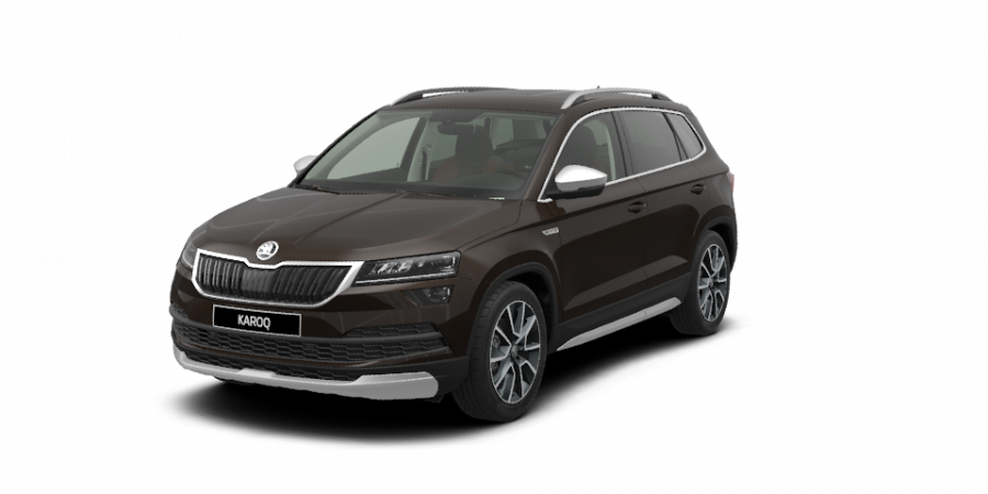 Škoda Karoq, 1,5 TSI 110 kW 7-stup. automat. 4x4, barva hnědá