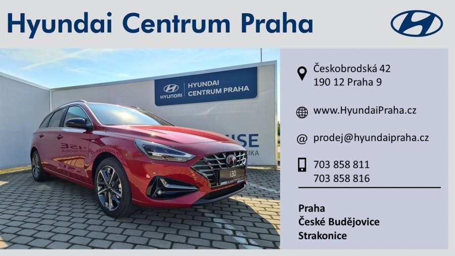 Hyundai i30, 1,5 T-GDI Mild hybrid 117 kW (95 NAT mild hybrid) 7 st. DCT, barva červená