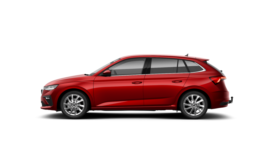 Škoda Scala, 1,5 TSI 110 kW 6° manuální, barva červená