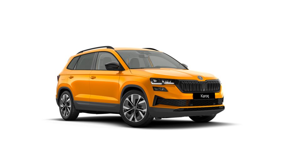 Škoda Karoq, 1,5 TSI 110 kW 6-stup. mech., barva oranžová